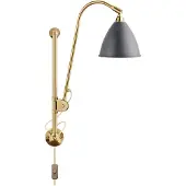 Gubi Wandlampe , Goud / Messing, Woonkamer, Metaal