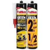 Pattex Geen Spijkers & Schroeven 2 x 400 gr +50% | Montagekit Geschikt voor Binnen | Voor Alle Materialen | Extreem Sterk | Ideaal als Universele Montagekit