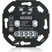 LumenXL Duo muurdimmer, inbouw 2 x 0-200W