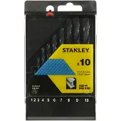 Stanley hss metaalboren cas. 10-delig