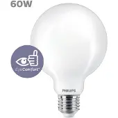 Philips lamp - Globelamp met E27 fitting - Koelwit licht: 4000K - 60W - Mat glas