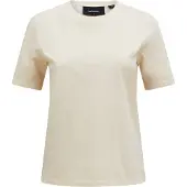 Peak Performance T-Shirt Women Original Small Logo Tee Sand Fog-S