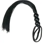 EasyToys - Fetish Collection - Zwarte Siliconen Zweep - BDSM Zweep - Seksspeeltje - SM Toys - Zwart