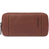 Piquadro Cronus Toilettas Leder 19.5 cm bruin