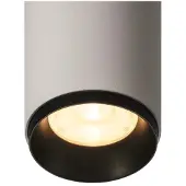 SLV Opbouwspot Numinos S Dali cilinder wit/zwart 3000K - 60gr