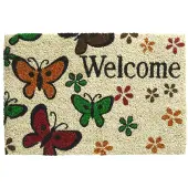 No name Deurmat welcome butterfly