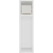 Guido Gusto Inbouw toiletrolhouder-closetborstel houder mat wit zonder klep