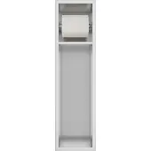 Guido Gusto Inbouw toiletrolhouder-closetborstel houder Rvs zonder klep