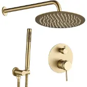 REA Inbouw Regendoucheset Lungo Grip Gold Brush + Box