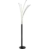 Globo Lighting Moderne vloerlamp Bizzy zwart lichtkleur instelbaar