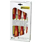 Proxxon Industrial Schroevendraaierset VDE 6-delig Plat, Kruiskop Phillips
