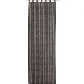 SoleVito Gordijn lussen Metropolis antraciet/bruin 140x255 cm