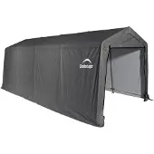 ShelterLogic Garage-in-a-Box: Metalen garage, 18,3 m², parkeerplaats, complete garage, 18,3 m², zadeldak