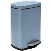 Spirella AKIRA Pedaalemmer 5L – Prullenbak met Deksel – Badkamer – Blauw Staal