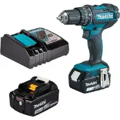Makita DHP482RFE Accu-klopboor/schroefmachine 18 V 3.0 Ah Li-ion Incl. 2 accus, Incl. lader