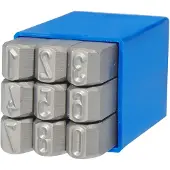 Beta Hulpmiddelen en accessoires - 10004000 - Slaande cijfers - Hoogte 4mm - Kleur Blauw