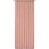 Elbersdrucke Gordijn met lussen Air 255x140 cm roze transparant