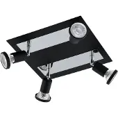 Eglo 94966 Sarria Spot Staal Zwart/Chroom - 4 x GU10