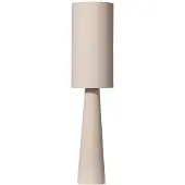 Woood Loft Vloerlamp - Metaal/Bouclé - Naturel - 130xØ30 cm