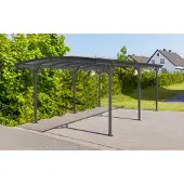 Westmann Aluminium carport met rond dak model bergen - 505x300x220cm