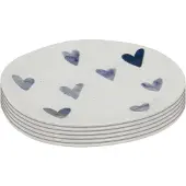 Kare design Borden Cuori 22cm (6/set)
