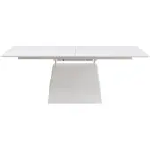 Kare design Uitschuifbare eettafel Benvenuto rechthoek wit
