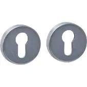 Intersteel Set van 2 cilinderrozetten Tira rond RVS getrommeld