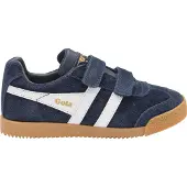 Gola Harrier Strap suède sneakers donkerblauw/wit Meisjes Leer Meerkleurig - maat 29