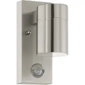 Eglo Buitenwandlamp Riga - Nikkel - Gu10 - Met Sensor