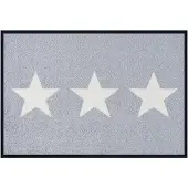 Kleen-Tex Deurmat Wash&Dry Stars Grey - 40 x 60cm