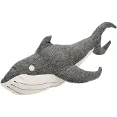 Duvo+ duvoplus ECO Pluche Walvis XL - Grote Hondenknuffel zonder Piep - Gerecycled Materiaal - 80x40x25cm - Grijs