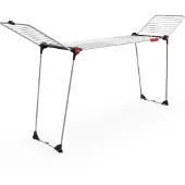 Vileda Infinity Flex Droogrek - Tafel Droogrek - 30 m drooglengte - Telescopisch uittrekbaar centraal plateau - Hoge vleugels