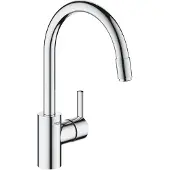GROHE Feel 1-gats keukenkraan met uittrekbare mousseur chroom