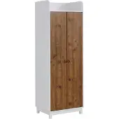 DOMUS Goslar-Kledingkast - 2-deurs - Wit Houtlook