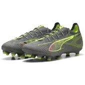 Puma Voetbalschoen 'Ultra 5 Pro' neongeel / donkergrijs / pink / zwart