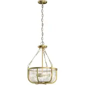 Kichler LED Hanglamp Roux | 3X E27 Max 60W | Dimbaar | Natural Brass