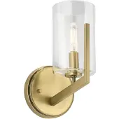 Elstead Lighting LED Wandlamp Nye | 1X E14 Max 40W | Brushed Natural Brass