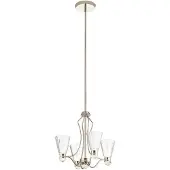 Quintiesse LED Kroonluchter | 24W 3000K 1625Lm 30 | IP44 | Polished Nickel