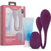 Easy Choice - Vibrerende Dubbele Stimulator & Glijmiddel - Gift Set - Paars