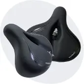 Voltano XXXL Fietszadel - Medicus - Zwart - Uitsparing