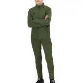 Cruyff Turn Tech Trainingspak Junior Olijfgroen - Zwart 140