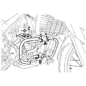 Hepco & becker Motorbeschermingsbeugel H+B XT 660 R/X, ZWART