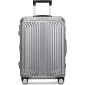 Samsonite Lite-Box Alu Boss Edition 4 wielen Trolley 80 cm zilverkleurig
