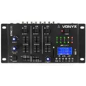 Vexus STM3030 Table de mixage 4 canaux Bluetooth USB SD MP3 LED