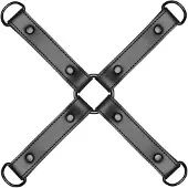 Bedroom Fantasies - bondage kruis - zwart