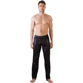 NEK - glanzend effect legging (zwart) - M