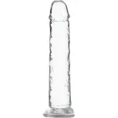 Addiction Crystal - dildo met zuignap (transparant) - 18 cm