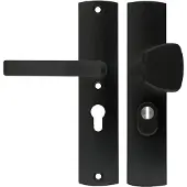 Axa Veiligheids Deurbeslag set - Curve Plus - Deurkruk Aluminium - S-knop + kruk - PC55 - Anti-kerntrek - Omkeerbaar - Geslepen F8 - SKG3