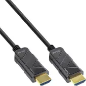 InLine HDMI AOC kabel, Ultra High Speed HDMI kabel, 8K4K, zwart, 25m