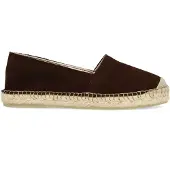 Manfield Bruine suède espadrilles | Maat 39